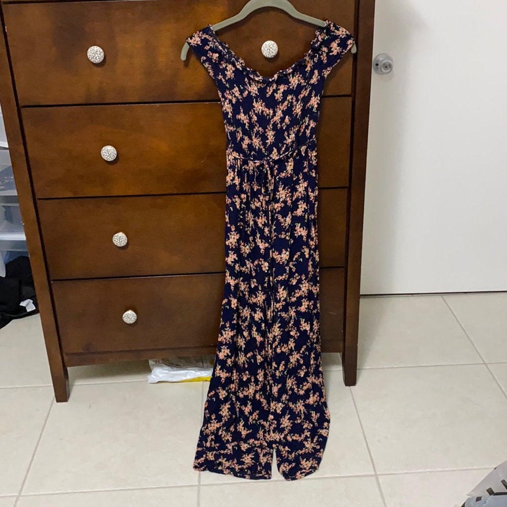 Off the shoulder jump suit
